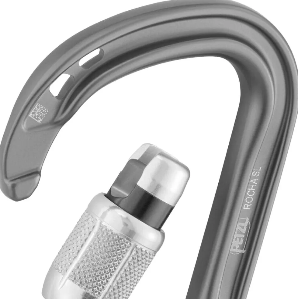 Moschettoni Petzl Rocha Screw Lock Gris