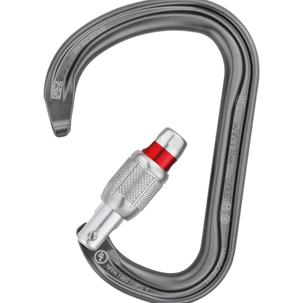 Moschettoni Petzl William Screw Lock