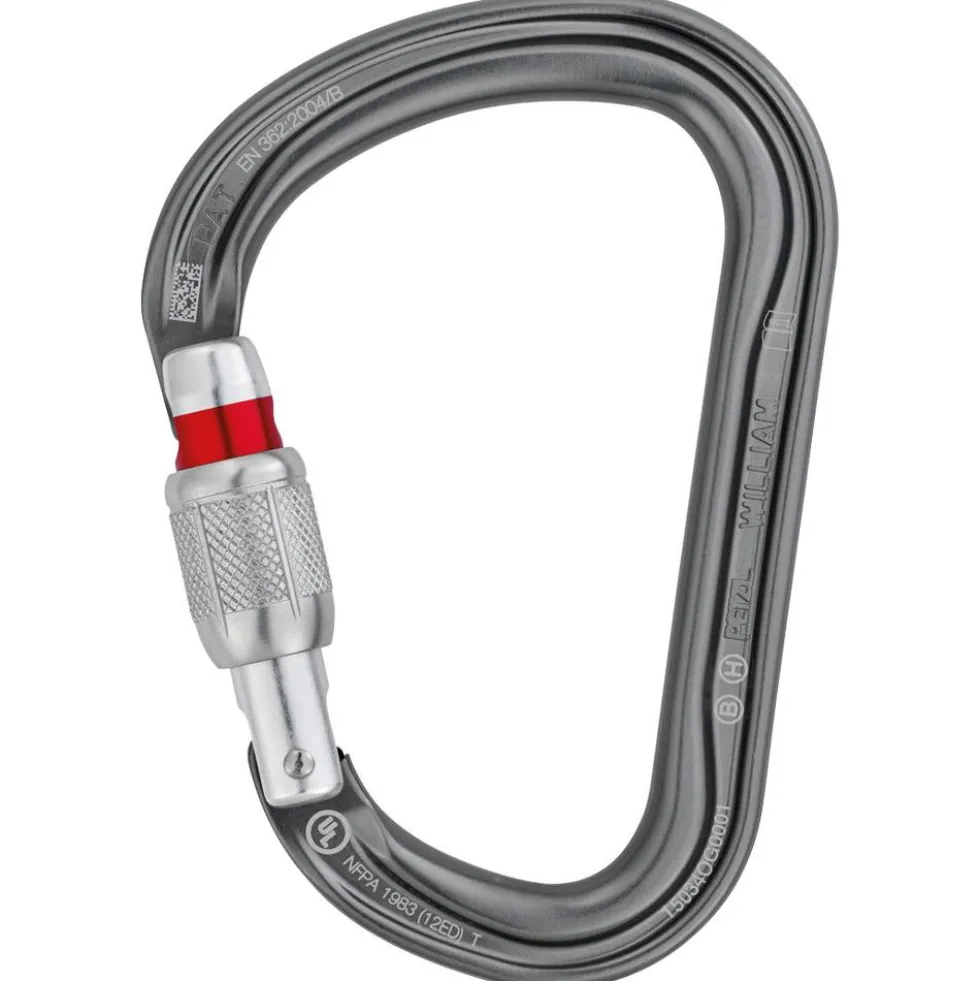 Moschettoni Petzl William Screw Lock