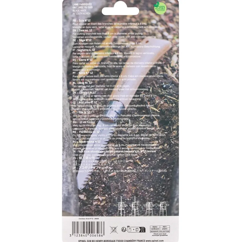 Motoseghe a catena Opinel N°12 Scie Blister Hêtre