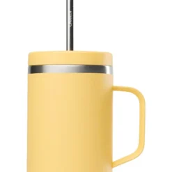Mug Qwetch Cold Cup 600 ml + Anse Matt Pastel Citron