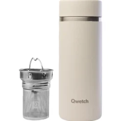 Mug Qwetch Théière Isotherme 400 ml Matt Sable