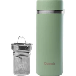Mug Qwetch Théière Isotherme 400 ml Matt Vert Tilleul