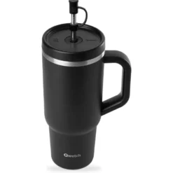 Mug Qwetch Travel Cup Inox 900 ml Matt Noir