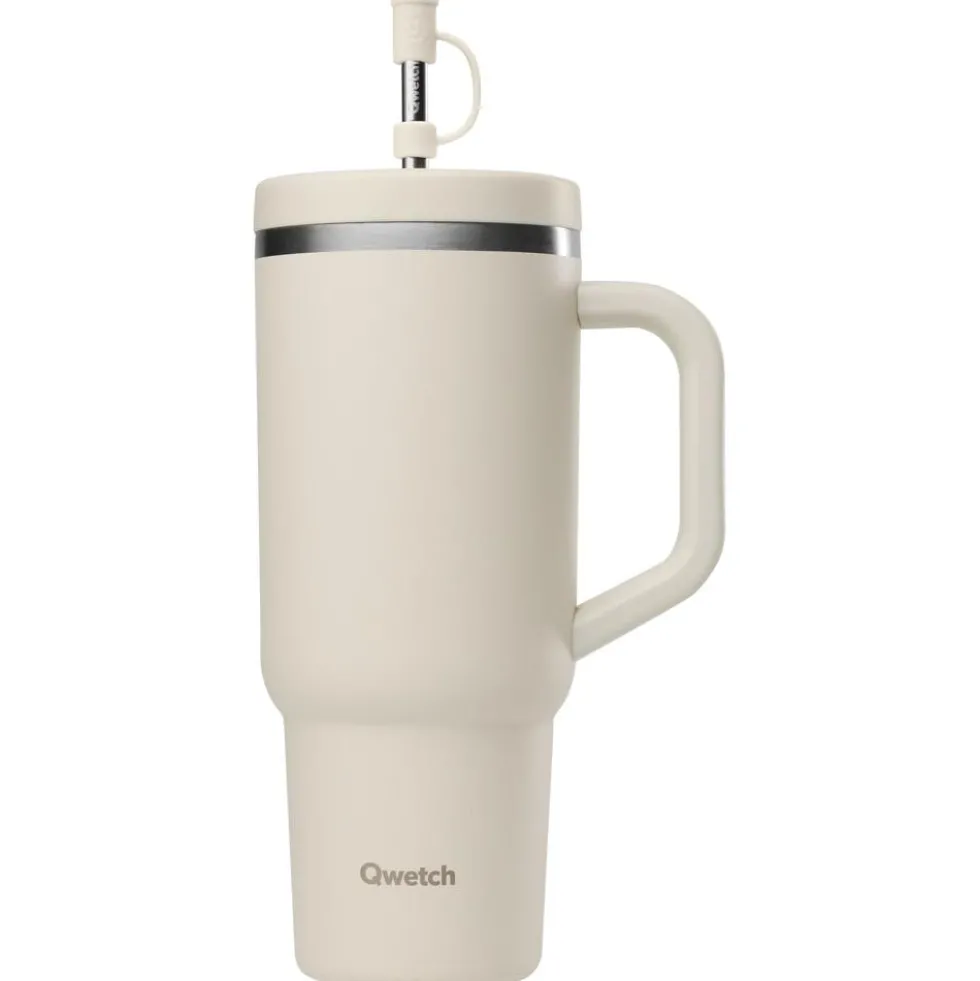 Mug Qwetch Travel Cup Inox 900 ml Matt Sable