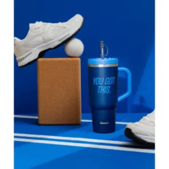 Mug Qwetch Travel Cup 900 ml Level Up Bleu Nuit