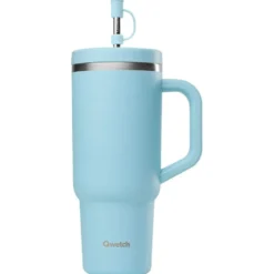 Mug Qwetch Travel Cup 900 ml Matt Pastel Bleu