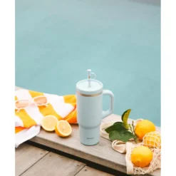 Mug Qwetch Travel Cup 900 ml Matt Pastel Bleu