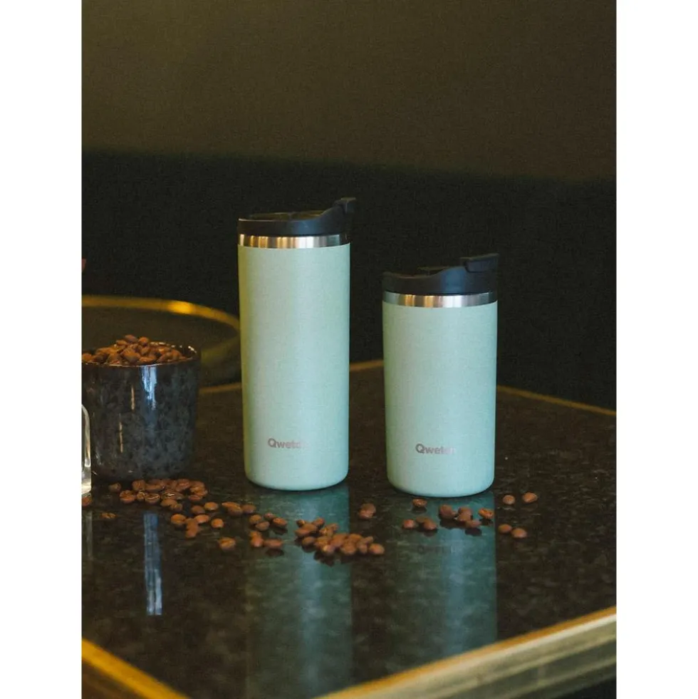 Mug Qwetch Travel Mug 470 ml Matt Vert Tilleul