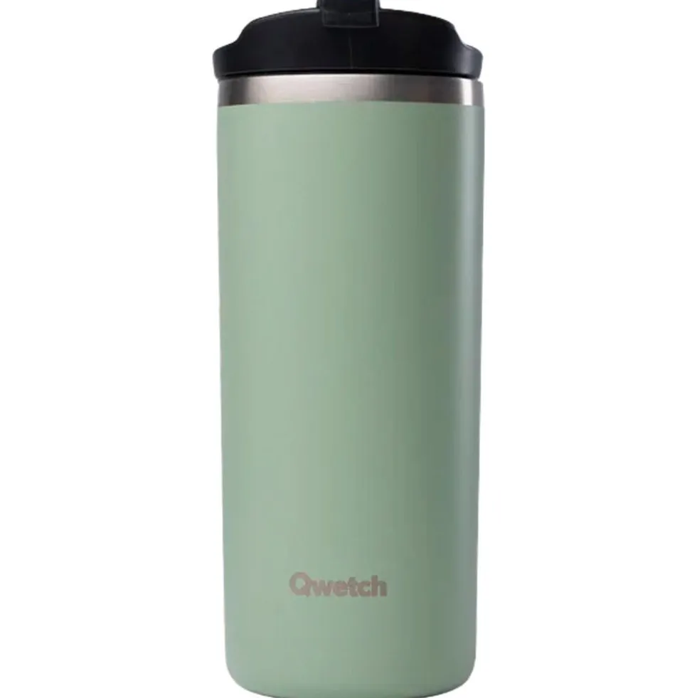 Mug Qwetch Travel Mug 470 ml Matt Vert Tilleul