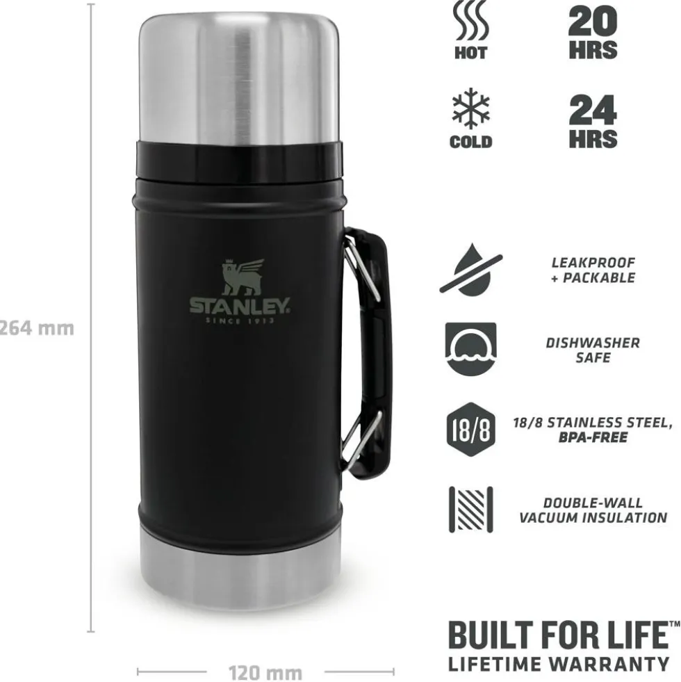 Mug Stanley The Legendary Food Jar 0.94L Matte Black Pebble