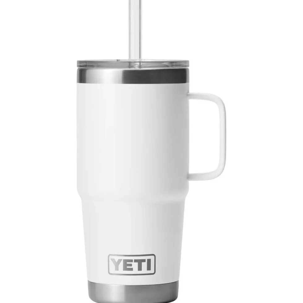 Mug Yeti Rambler 25 Oz (739 ml) Straw Mug White