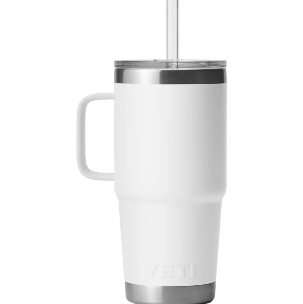 Mug Yeti Rambler 25 Oz (739 ml) Straw Mug White