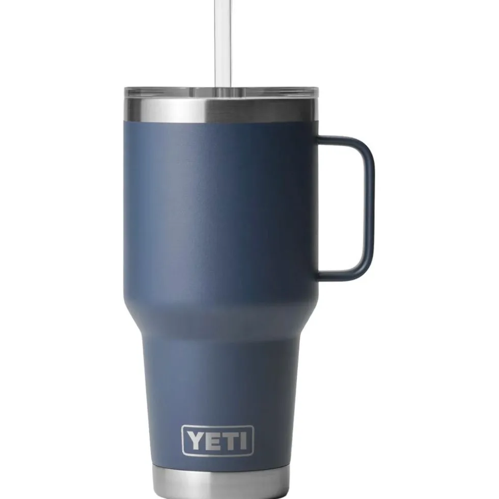 Mug Yeti Rambler 35 Oz (994 ml) Straw Mug Navy