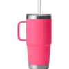 Mug Yeti Rambler 25 Oz (739 ml) Straw Mug Tropical Pink