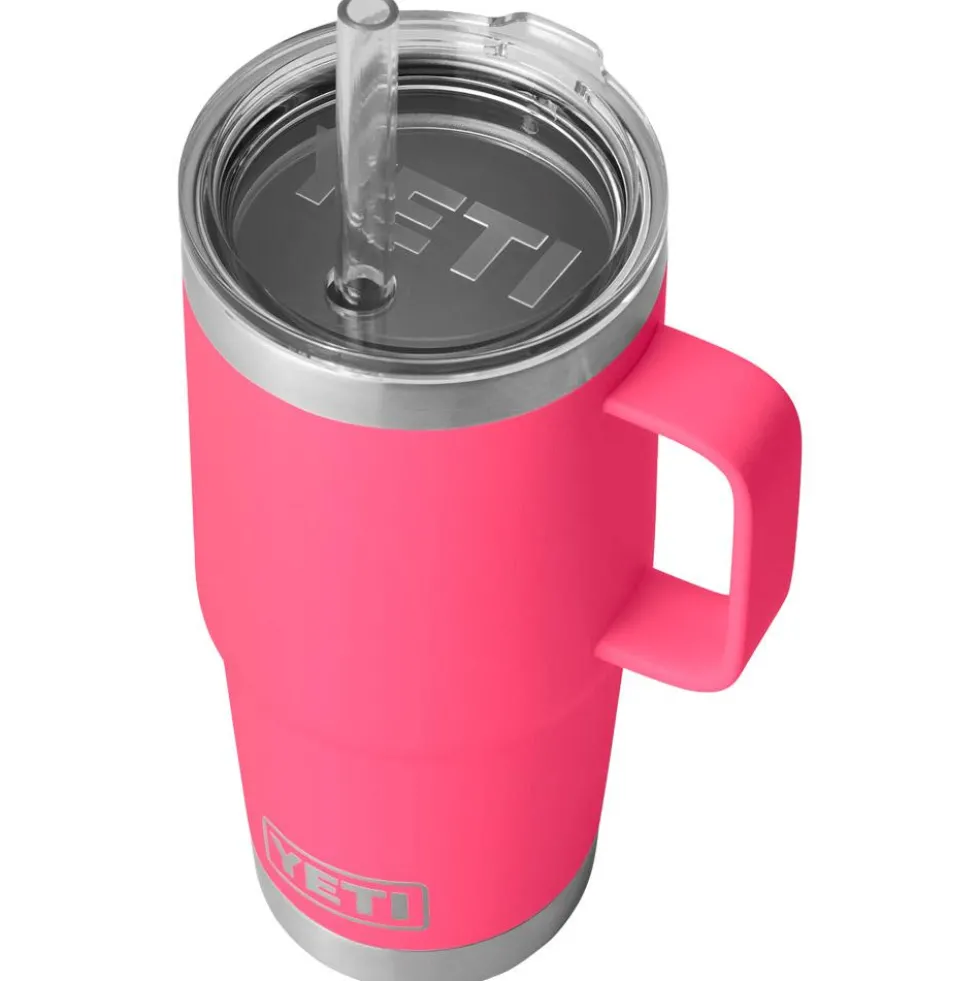 Mug Yeti Rambler 25 Oz (739 ml) Straw Mug Tropical Pink