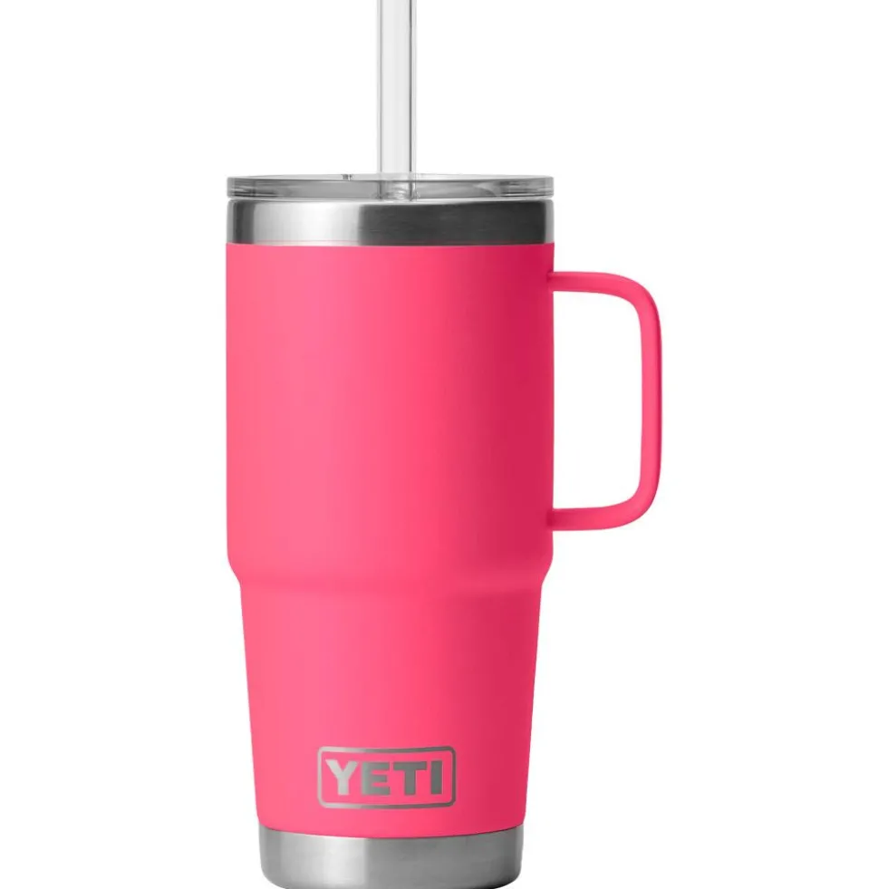 Mug Yeti Rambler 25 Oz (739 ml) Straw Mug Tropical Pink