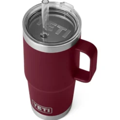 Mug Yeti Rambler 25 Oz (739 ml) Straw Mug Vine Red
