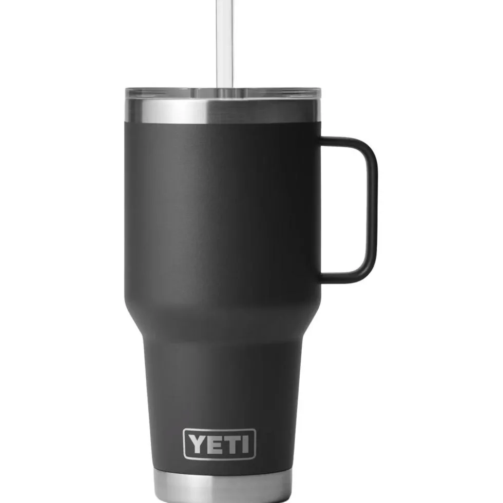 Mug Yeti Rambler 35 Oz (994 ml) Straw Mug Black