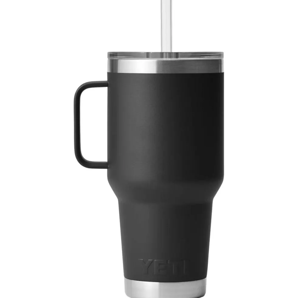 Mug Yeti Rambler 35 Oz (994 ml) Straw Mug Black