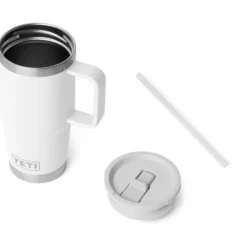 Mug Yeti Rambler 20 Oz (591 ml) Travel Straw Mug White
