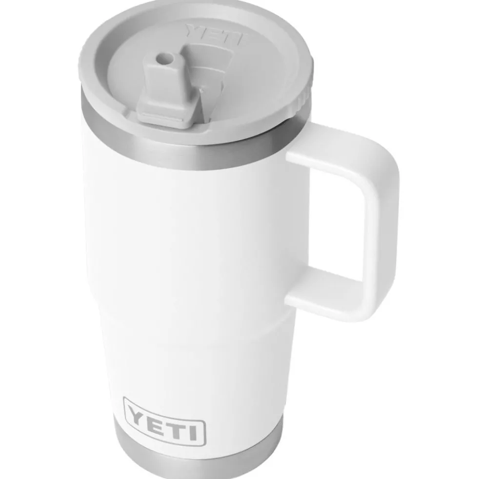 Mug Yeti Rambler 20 Oz (591 ml) Travel Straw Mug White