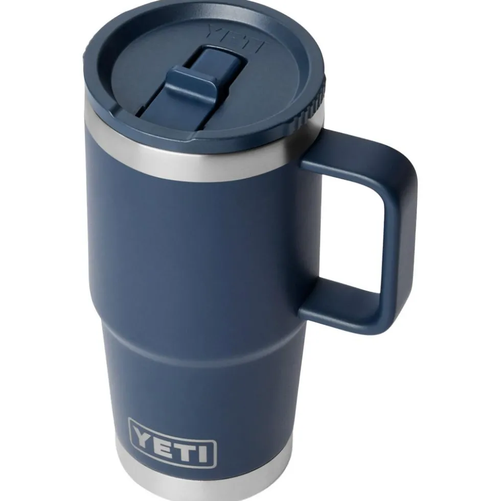 Mug Yeti Rambler 20 Oz (591 ml) Travel Straw Mug Navy
