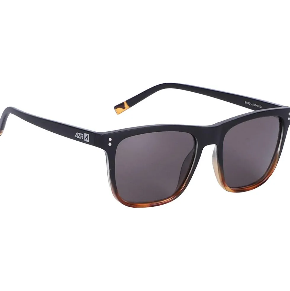Occhiali da sole AZR Brad Noire Mate Ecaille Polarisant Gris