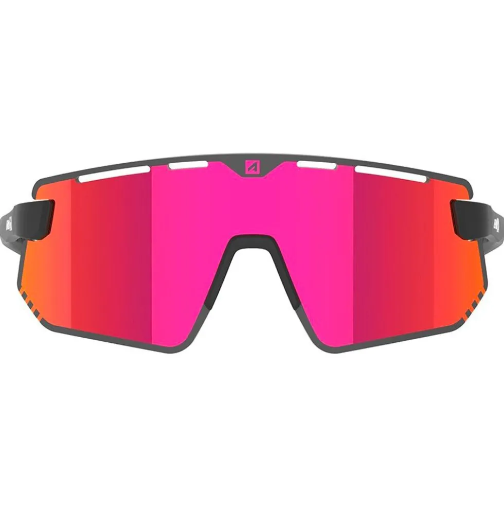 Occhiali da sole AZR Flash Rx Noire Mate Multicouche Rouge