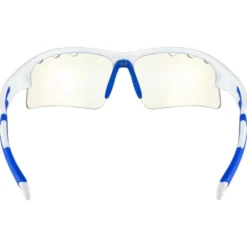 Occhiali da sole AZR Huez Blanche Vernie Bleue Photochromique Bleue