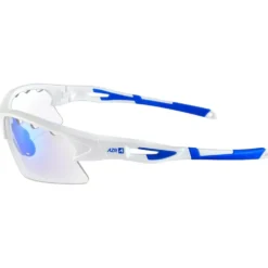 Occhiali da sole AZR Huez Blanche Vernie Bleue Photochromique Bleue