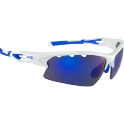 Occhiali da sole AZR Huez Blanche Vernie Bleue Photochromique Bleue