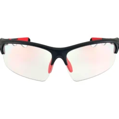 Occhiali da sole AZR Huez Noire Mat Rouge Photochromique Irisé Rouge