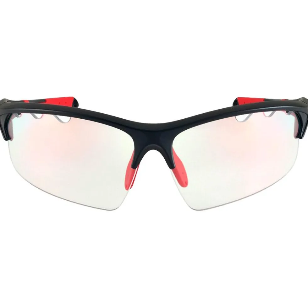 Occhiali da sole AZR Huez Noire Mat Rouge Photochromique Irisé Rouge