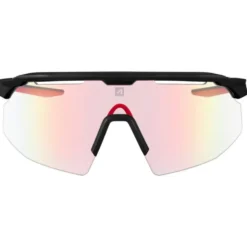 Occhiali da sole AZR Iseran Noire Mate Rouge Photochromique Irisé Rouge