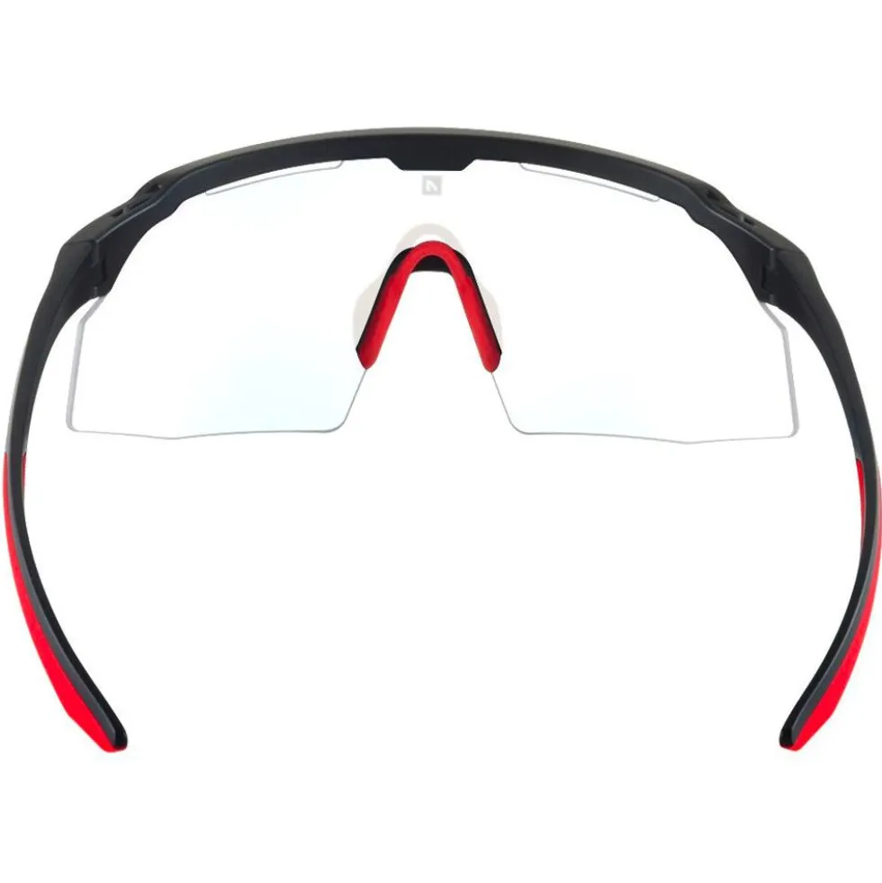 Occhiali da sole AZR Iseran Noire Mate Rouge Photochromique Irisé Rouge