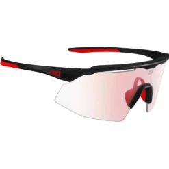 Occhiali da sole AZR Iseran Noire Mate Rouge Photochromique Irisé Rouge