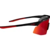 Occhiali da sole AZR Iseran Noire Mate Rouge Multicouche Rouge