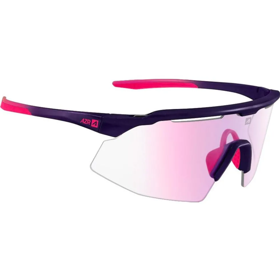 Occhiali da sole AZR Iseran Violette Mate Rose Photochromique Irisé Rose
