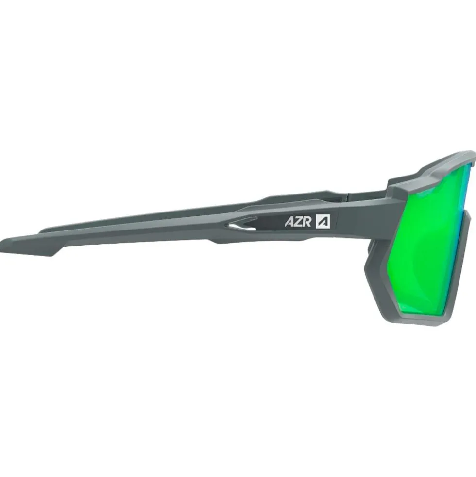 Occhiali da sole AZR Pro Race Jr Rx Carbone Mate Vert Multicouche