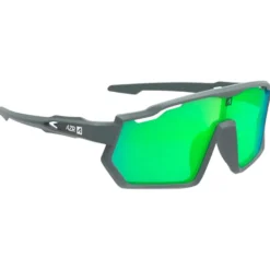Occhiali da sole AZR Pro Race Jr Rx Carbone Mate Vert Multicouche