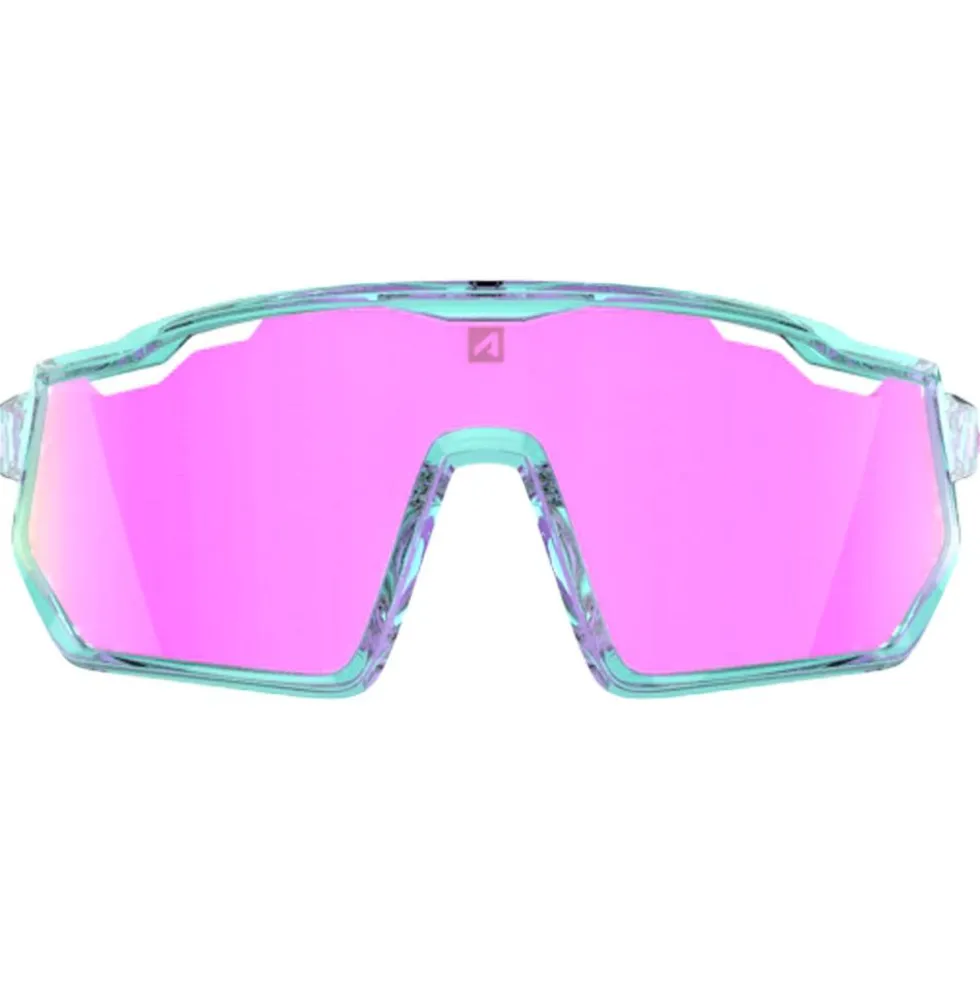 Occhiali da sole AZR Pro Race Jr Rx Turquoise Crystale Rose Vernie Multicouche Rose