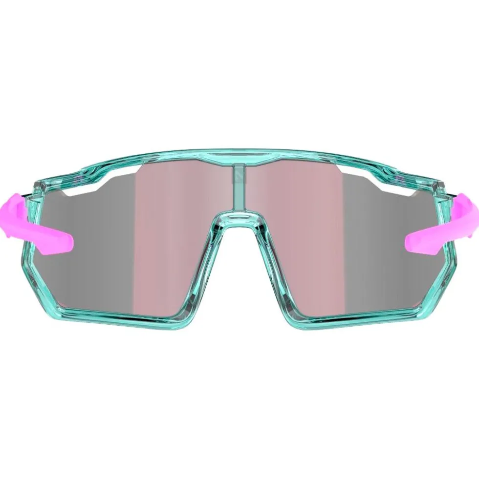Occhiali da sole AZR Pro Race Jr Rx Turquoise Crystale Rose Vernie Multicouche Rose