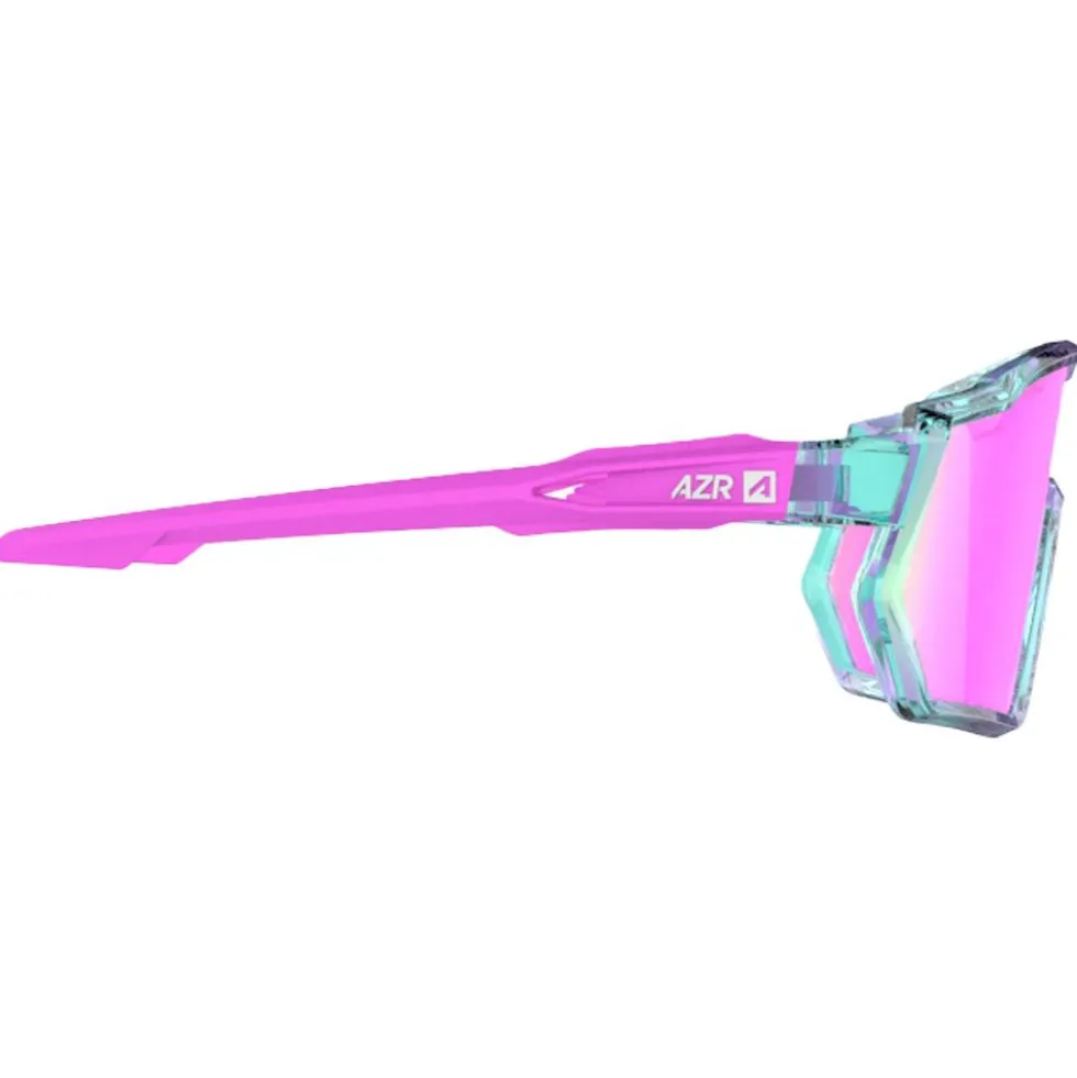 Occhiali da sole AZR Pro Race Jr Rx Turquoise Crystale Rose Vernie Multicouche Rose