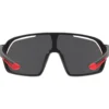 Occhiali da sole AZR Pro Race Mini Junior Noire Mat Rouge Multicouche Rouge