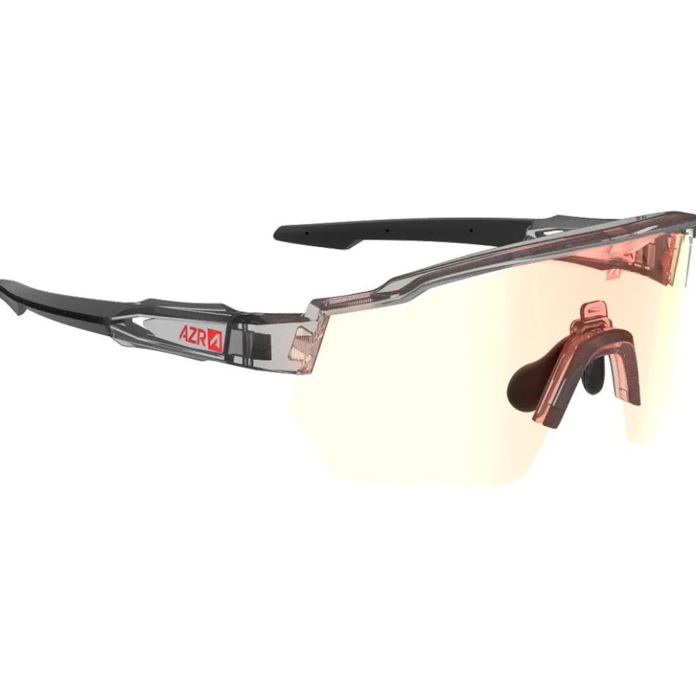Occhiali da sole AZR Race Rx Crystale Grise Noire Irisé Rouge