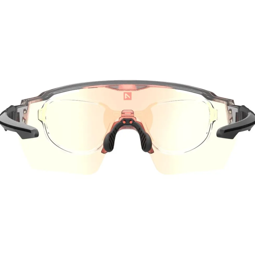 Occhiali da sole AZR Race Rx Crystale Grise Noire Irisé Rouge