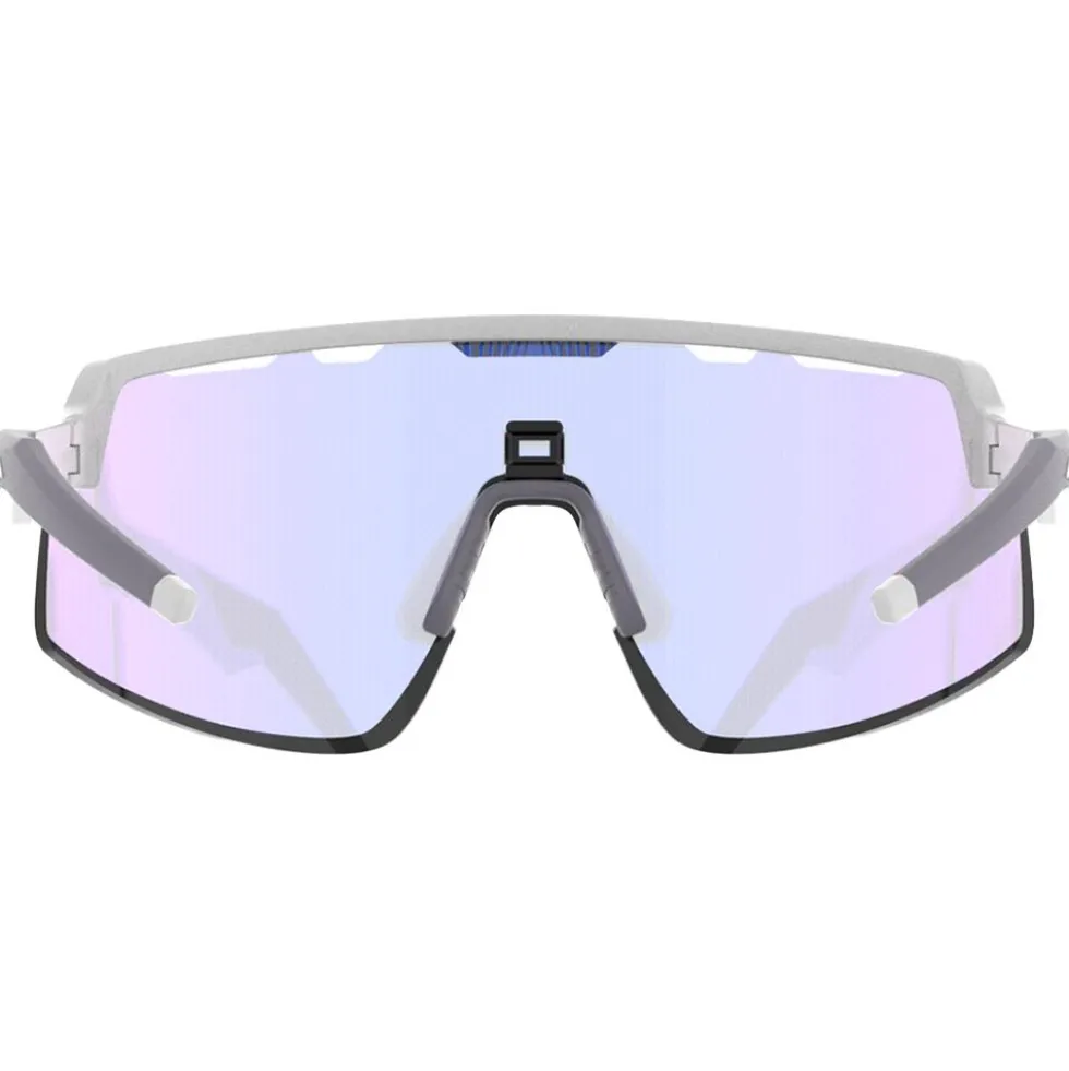 Occhiali da sole AZR Speed Rx Blanche Vernie Grise Photochromique Irisé Rose