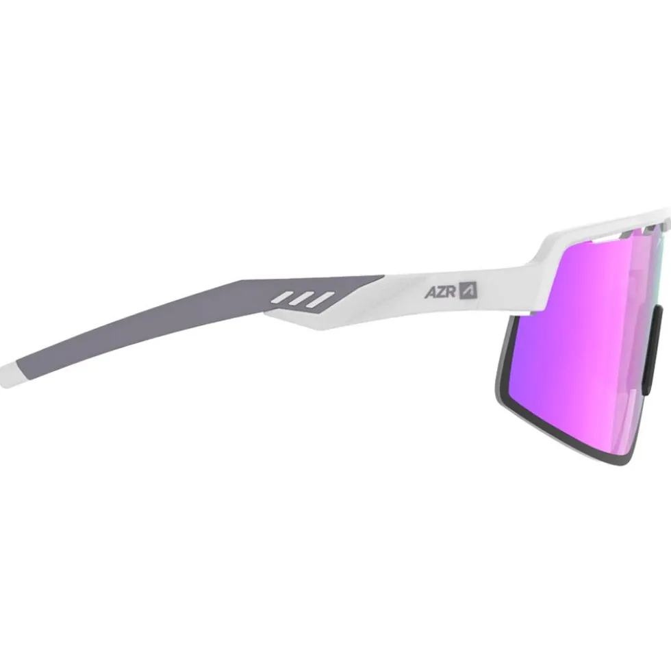 Occhiali da sole AZR Speed Rx Blanche Vernie Grise Photochromique Irisé Rose