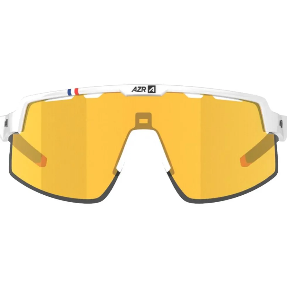 Occhiali da sole AZR Speed Rx Blanche Vernie Noire Multicouche Gold